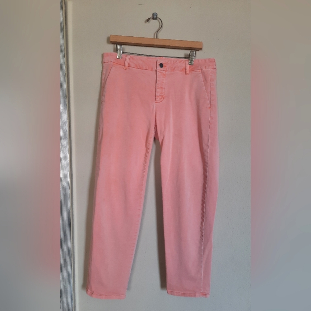 Liverpool Jeans Company Peach Pink Pants Jeans Straight Leg Beachy Spring Easter